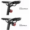 ROCKBROS Q3 Fahrrad-Rücklicht mit intelligenter Bremserkennung - Schwarz