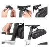 ROCKBROS B69 Fahrrad-Satteltasche 1,8L mit Schnellverschluss-System - Schwarz