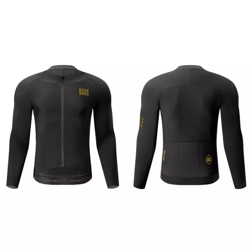 ROCKBROS YDWT020 Diamond Fahrradjacke Frühling/Herbst/Winter Größe L - Schwarz