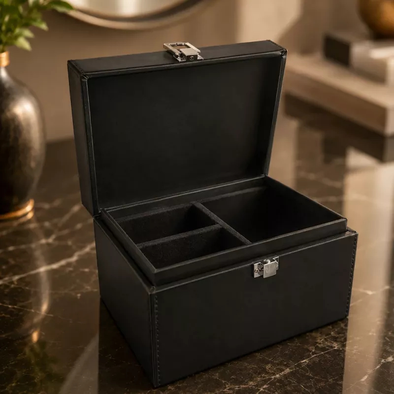 Wozinsky WPB-R16 RFID-Signalblockierende Schlüsselbox mit Fächern 16x12x9 cm - Schwarz