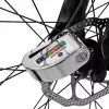 Rockbros LBAYG8308 Fahrradschloss mit Alarm und Scheibenbremsschloss, Schwarz