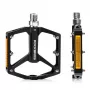 ROCKBROS K371 Aluminium-Reflex-Fahrradpedale mit abgedichteten Lagern - Schwarz