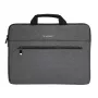 Wozinsky WTL-15 15,6 Zoll Laptoptasche mit Griff und Metallreißverschluss - Grau