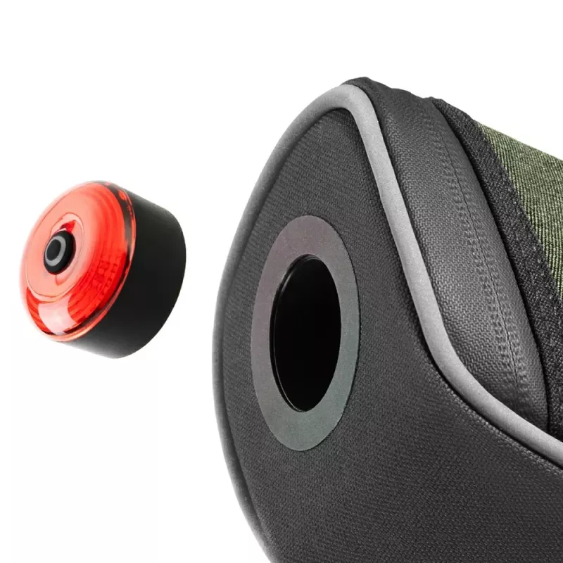 ROCKBROS C52-2 Leichte Satteltasche mit 250 mAh Licht, Grün