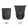 ROCKBROS AS-001 Wasserdichte Fahrrad-Gepäckträgertasche 27L Schwarz