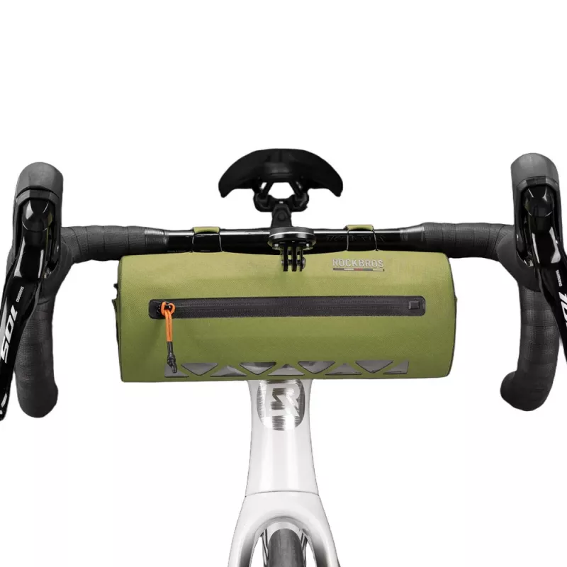 ROCKBROS AS-145 ROAD TO SKY wasserdichte Fahrrad-Lenker Tasche 2L Grün