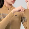 ROCKBROS Damen Langarm Thermofahrradtrikot YPW065 Gelb Größe M