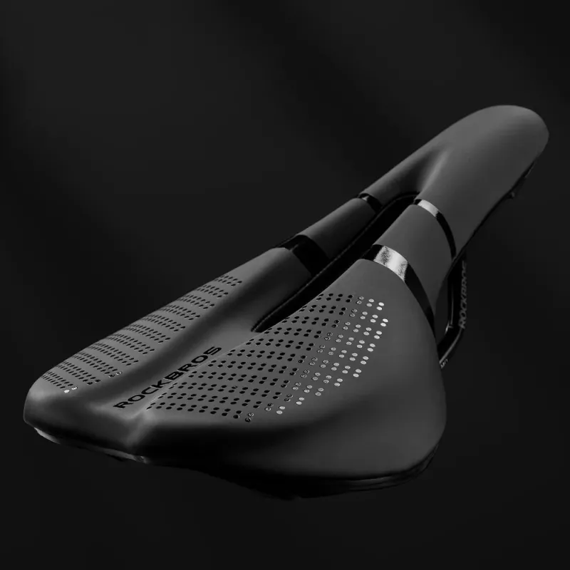 ROCKBROS 8182 Urban Comfort Anatomic Fahrradsattel, Schwarz