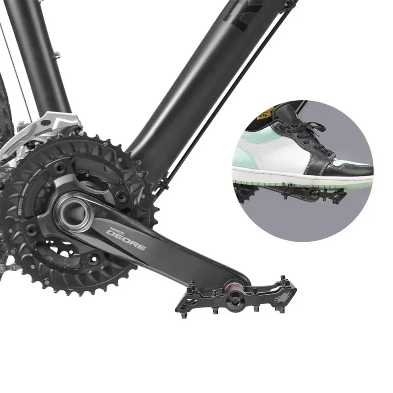 ROCKBROS 2020-12BBK Aluminium-Plattform-Fahrradpedale - Schwarz