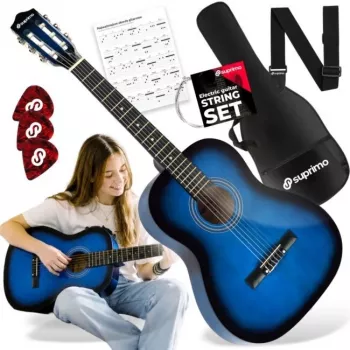 SUPRIMO CG34 BB Konzertgitarre 3/4 Größe 36 Zoll Blueburst