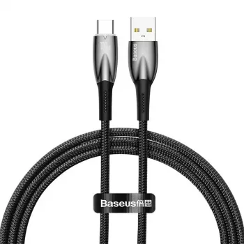 Baseus Glimmer USB-A auf USB-C Kabel 100W 1m Schwarz