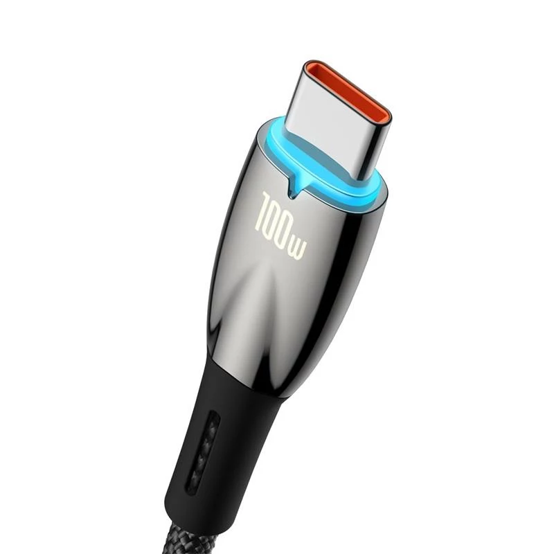 Baseus Glimmer USB-A auf USB-C Kabel 100W 1m Schwarz