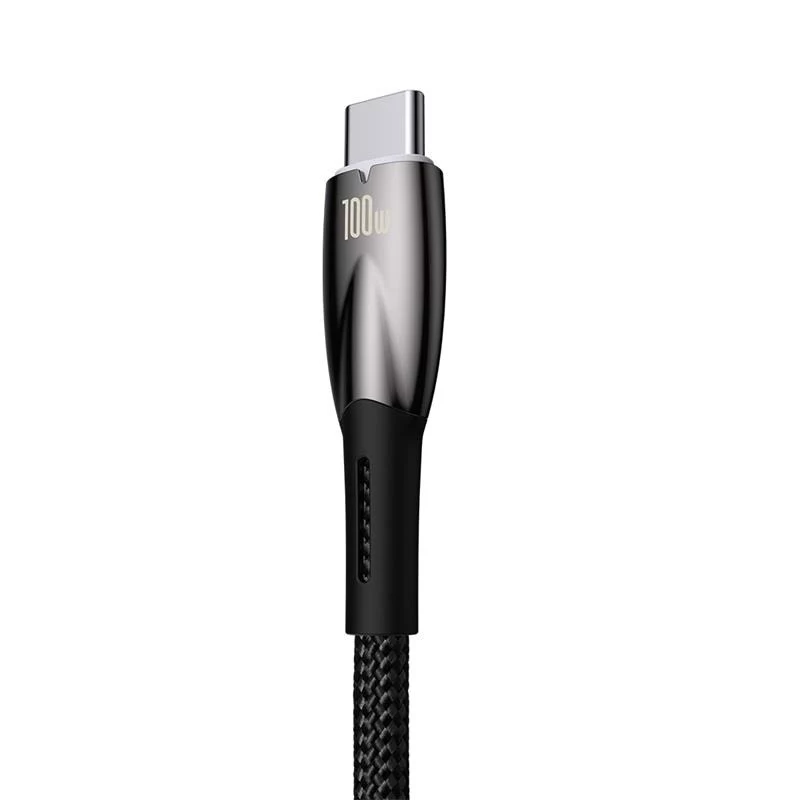 Baseus Glimmer USB-A auf USB-C Kabel 100W 1m Schwarz