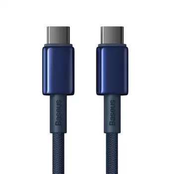 Baseus Tungsten Gold USB-C auf USB-C Kabel 100W PD 1m Blau