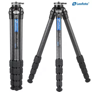 Leofoto LS-285CEX Carbon Fiber Ranger Series Stativ mit integrierter Nivellierbasis