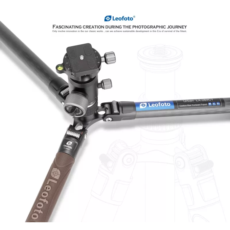Leofoto Urban LX-284CT Carbon Fiber Reise-Stativ mit XB-38 Kugelkopf