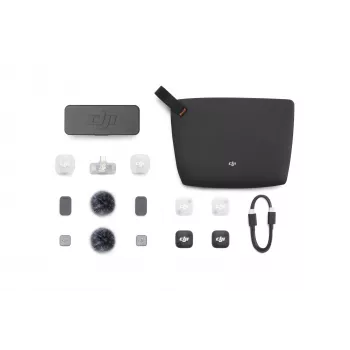DJI Mic Mini 2 Drahtloses Mikrofonsystem (2 TX + 1 Mobile RX + Ladecase), Weiß