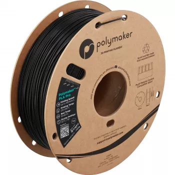 Polymaker PolySonic High Speed PLA Pro 3D-Drucker-Filament, 1,75 mm, 1 kg, Black