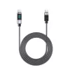 ORICO LDC2C USB-C auf USB-C PD 100W Kabel mit LED-Leistungsanzeige, 480 Mbps, 3 m, Schwarz