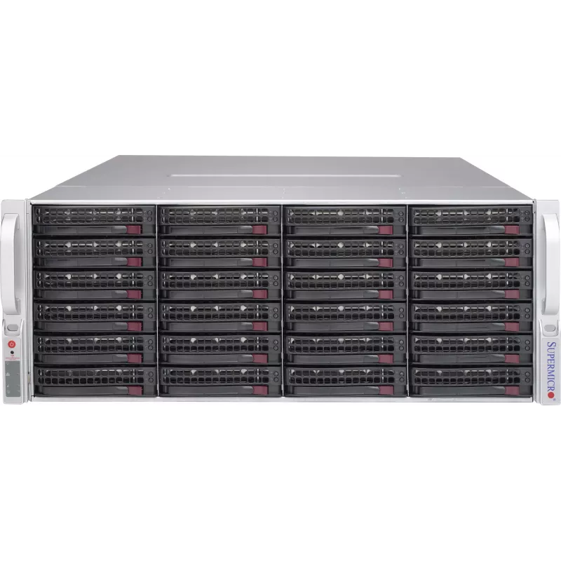 Supermicro CSE-847E2C-R1K23JBOD 4U 44-Bay JBOD-Speichergehäuse (SAS3/SATA3, 1230W redundant, Schwarz)