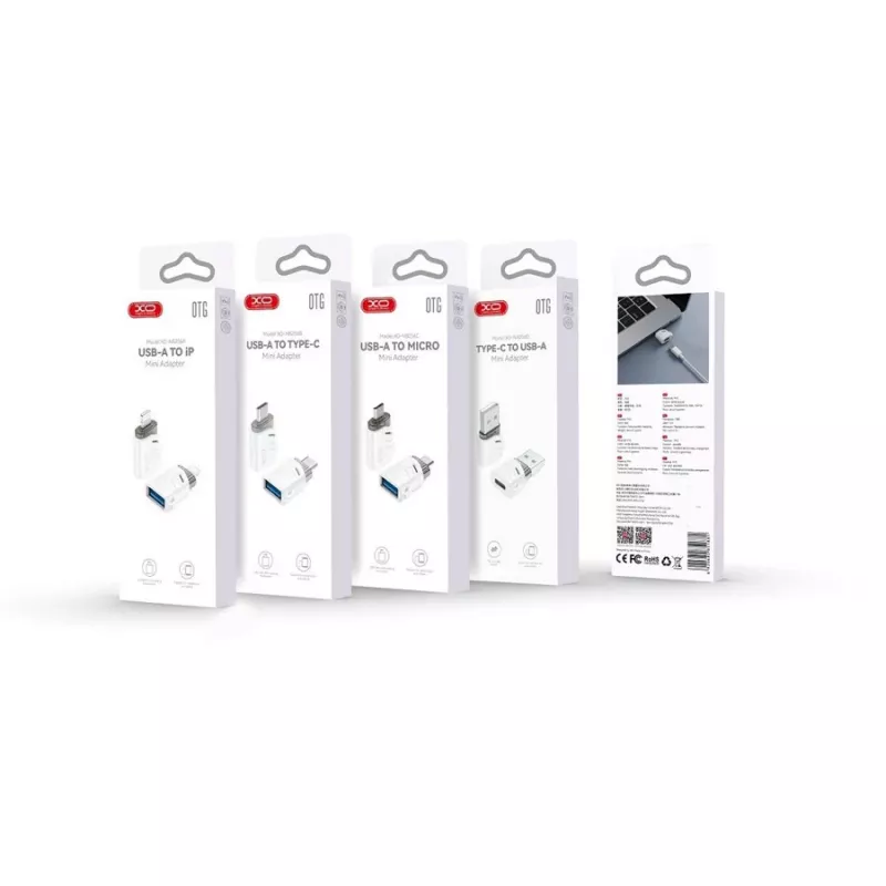 XO NB256B OTG Adapter USB-A Buchse auf USB-C Stecker, Weiß (NB256B)