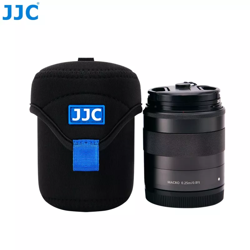 JJC SB6587 Deluxe Objektivtasche für kompakte Objektive (65x78mm, Schwarz)