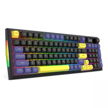 Redragon K725LBY-RGB-PRO Glintstone 75% Kabellose Mechanische Gaming-Tastatur (Tri-Mode, Hot-Swappable Red Switches)