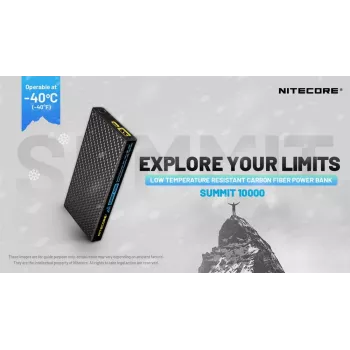 Nitecore Summit 10000 mAh 38.5W Powerbank Schwarz