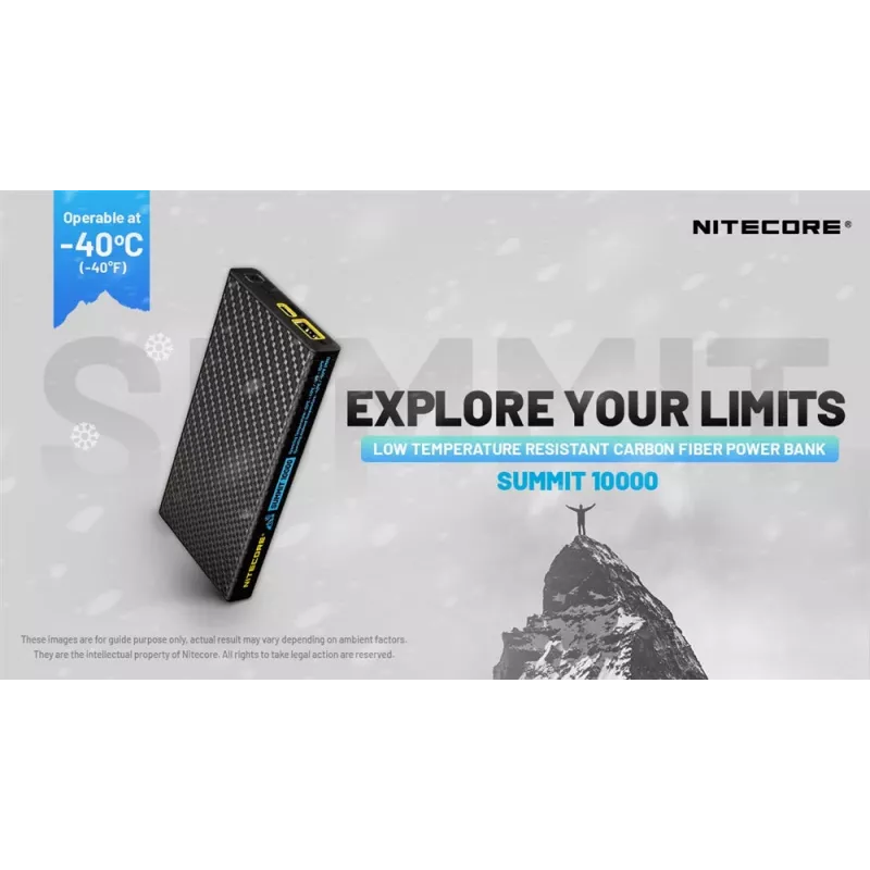 Nitecore Summit 10000 mAh 38.5W Powerbank Schwarz