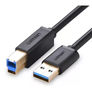UGREEN US210 USB 3.0 Typ-A auf Typ-B Kabel 1m Schwarz