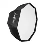Godox SB-UBW95 95cm oktagonale Schirm-Softbox mit Bowens-Anschluss, silbernem Innenleben, Diffusoren und Tragetasche