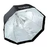 Godox SB-UBW95 95cm oktagonale Schirm-Softbox mit Bowens-Anschluss, silbernem Innenleben, Diffusoren und Tragetasche