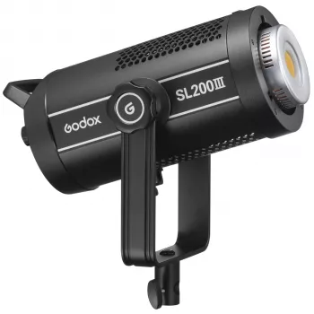 Godox SL200III 200W Tageslicht-LED-Videoleuchte mit Bowens-Mount, 5600K, CRI 96+, TLCI 97+, App-Steuerung, Silent-Lüfter, 11 FX-Effekte