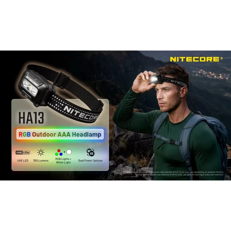 NITECORE HA13 (2026) RGB-Stirnlampe 350lm
