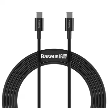 Baseus CATYS-C01 USB-C auf USB-C 100W PD Schnellladekabel 2m Schwarz