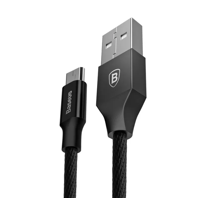 Baseus Yiven USB-A auf Micro-USB-Kabel 1,5 m 2 A Schwarz