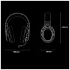 AWEI AT36 Kabellose Over-Ear-Kopfhörer mit Mikrofon, Bluetooth 5.4, Schwarz