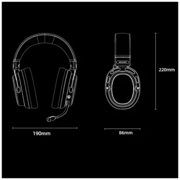 AWEI AT36 Kabellose Over-Ear-Kopfhörer mit Mikrofon, Bluetooth 5.4, Schwarz