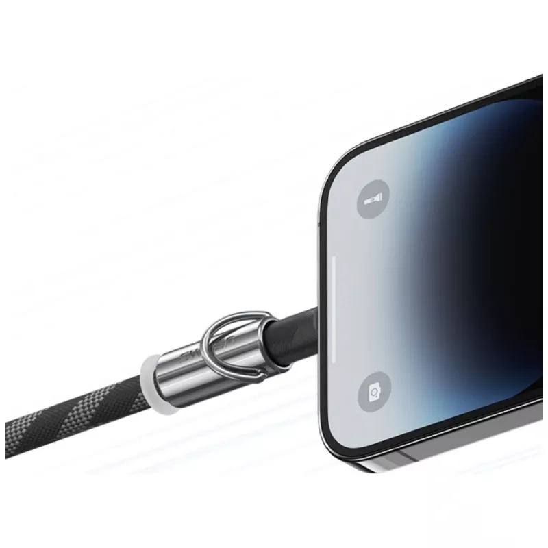 USAMS SJ746 30W USB-C auf Lightning Handy-Lanyard-Ladekabel 1,2 m Blau