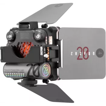 Zhiyun M20 Combo 20W Bi-Color LED Video-Licht-Set mit RGB, Mini-Stativ, Diffusor, Grid, Barndoors