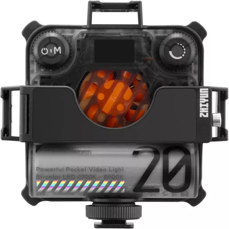 Zhiyun M20 Combo 20W Bi-Color LED Video-Licht-Set mit RGB, Mini-Stativ, Diffusor, Grid, Barndoors