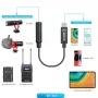 BOYA BY-K4 3,5-mm-TRS-Buchse-auf-USB-C-Stecker-Adapterkabel für Mikrofone (6 cm, Schwarz)