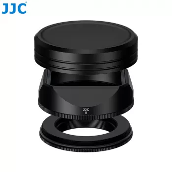 JJC LH-JXF23F28 Gegenlichtblenden- und Deckelset für Fujifilm XF 23mm/27mm F2.8 R WR - Schwarz