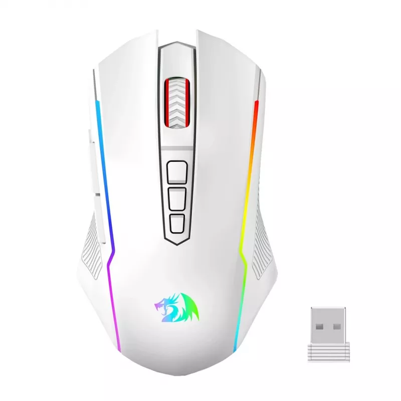 Redragon M914W-RGB NIX Wireless Gaming Maus, 5000 DPI, Weiß
