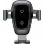 Baseus Metal Gravity Wireless Charger Auto-Halterung mit Qi-Ladefunktion, Lüftungsdüse, Schwarz (WXYL-B0A)