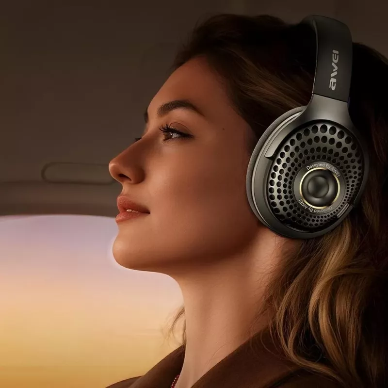 AWEI AT30 Bluetooth 6.0 kabellose Kopfhörer, Schwarz