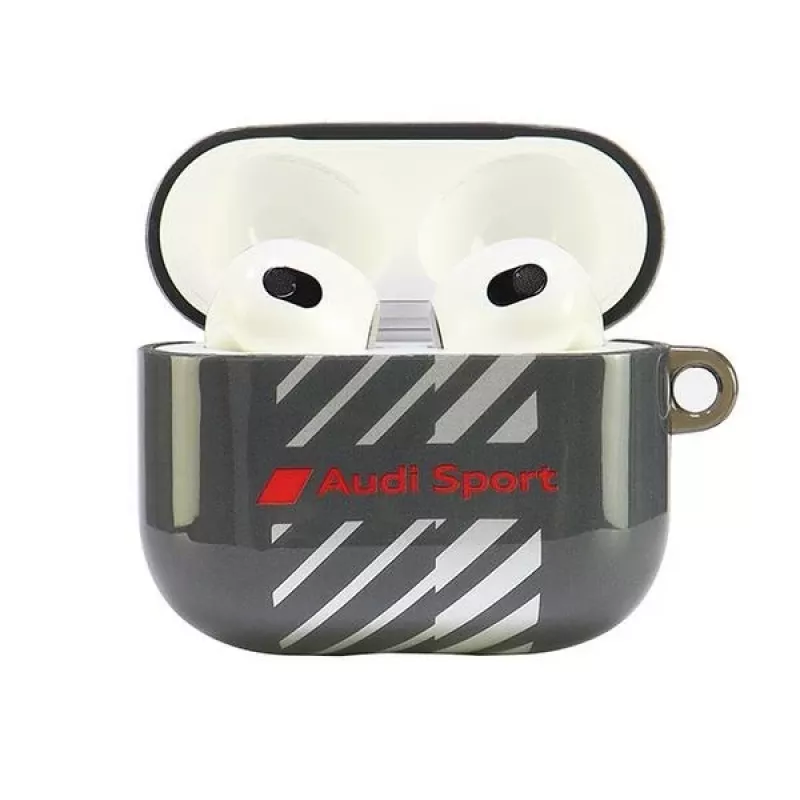 Audi IML Sport AirPods 3 Hülle Schwarz AUS-IMLAP3-RSQ/D1-BK