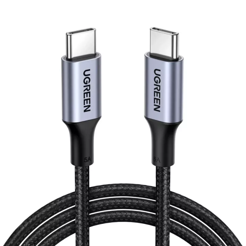 UGREEN USB-C auf USB-C Kabel 100W 5A Schwarz 1,5m