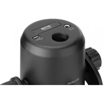 BOYA BY-PM700 USB-Kondensatormikrofon mit 4 Richtcharakteristiken, latenzfreiem Monitoring, integriertem Ständer