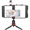BOYA BY-VG380 Smartphone-Video-Kit mit BY-MM1 Pro Mikrofon, LED-Licht und Stativ für Vlogging, Live-Streaming und mobiles Filmen